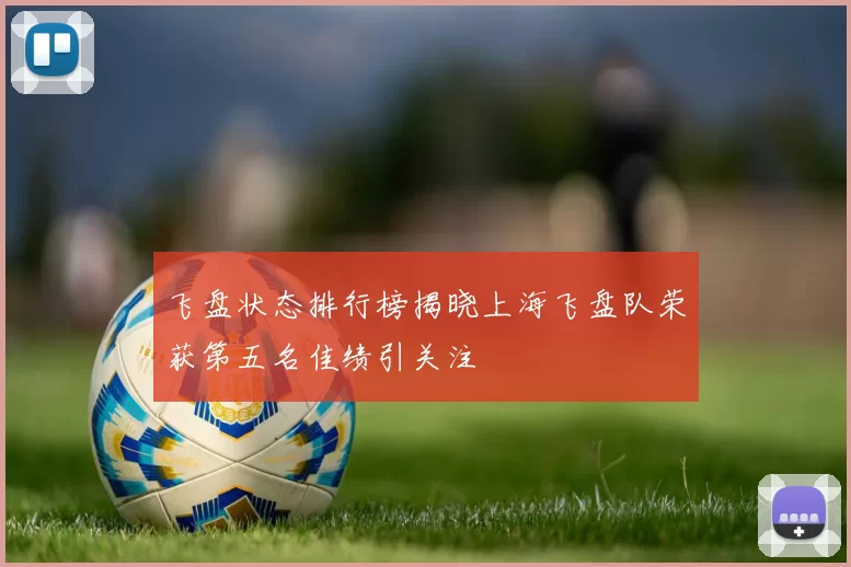 飞盘状态排行榜揭晓上海飞盘队荣获第五名佳绩引关注
