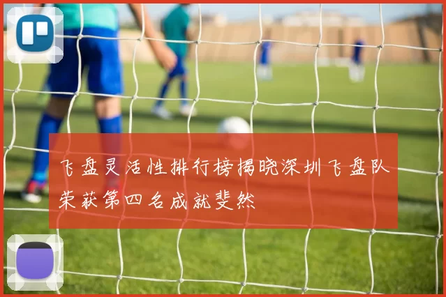 飞盘灵活性排行榜揭晓深圳飞盘队荣获第四名成就斐然